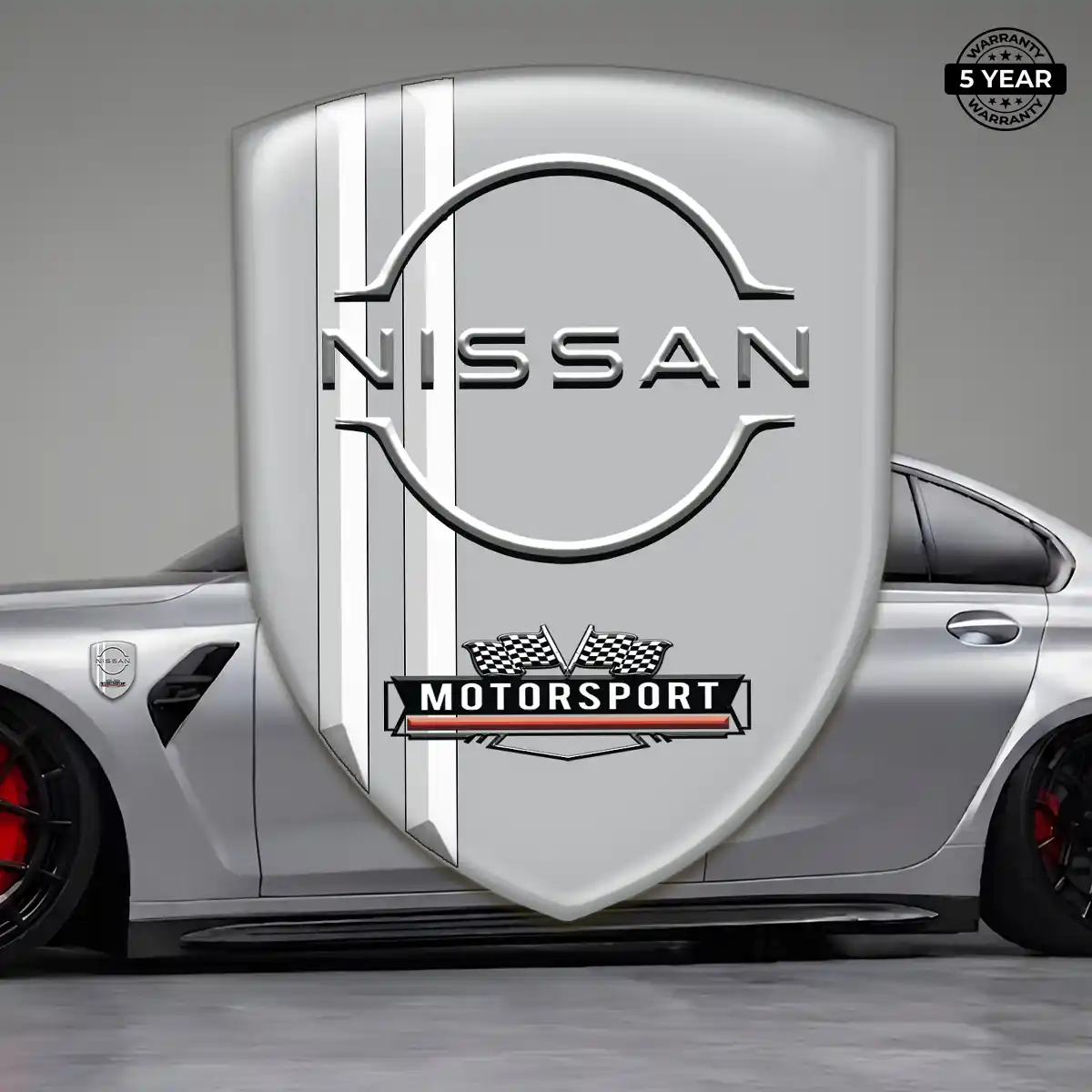 Nissan Car Emblem Overlay Premium Dome