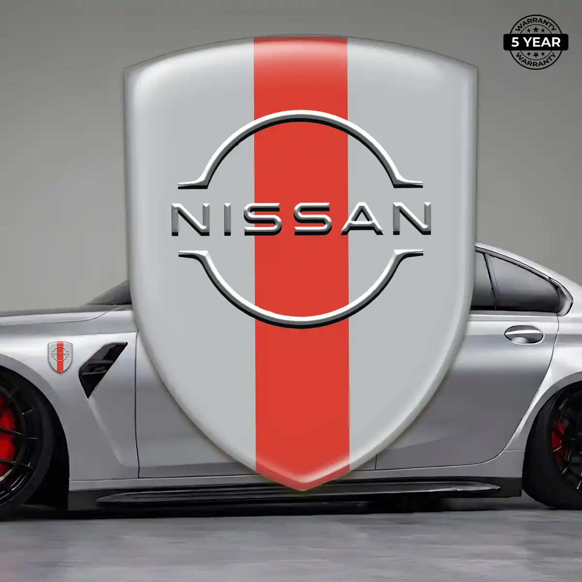 Nissan Car Emblem Overlay Refined Design