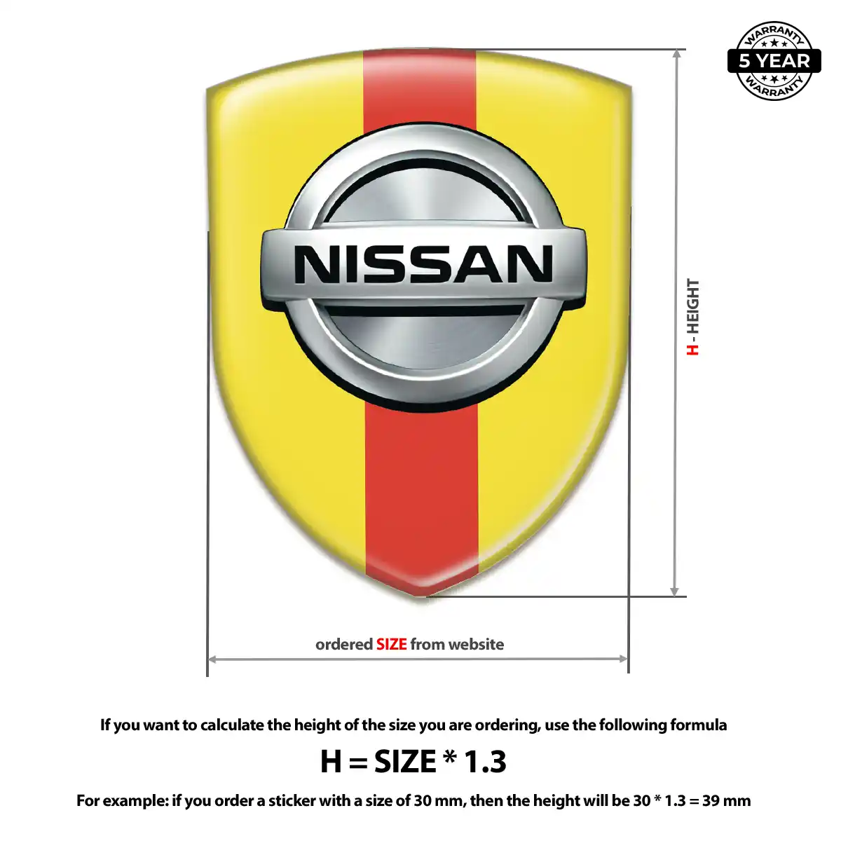 Nissan Car Emblem Overlay Resin Luxe