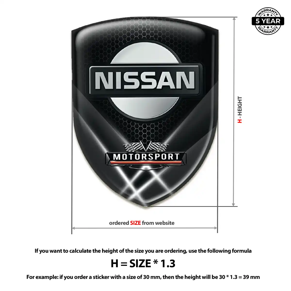 Nissan Car Emblem Overlay Signature Grade