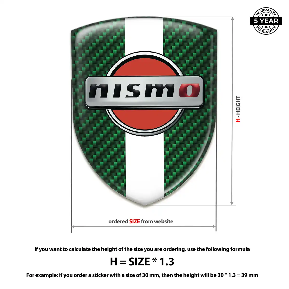 Nissan Car Emblem Sticker Cabin Style