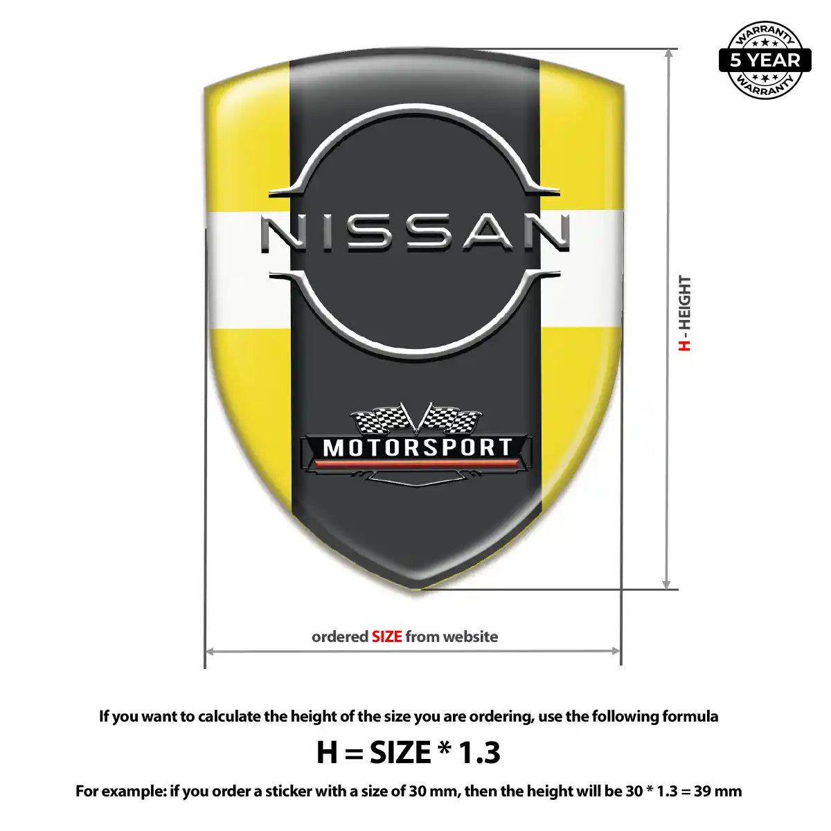 Nissan Car Emblem Sticker Elite Edition