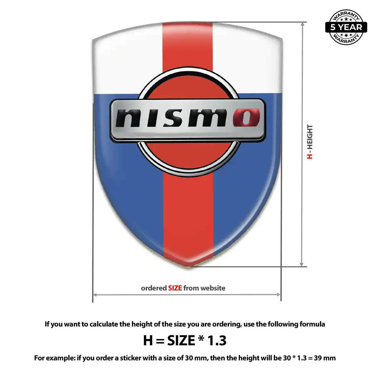 Nissan Car Emblem Sticker Elite Finish