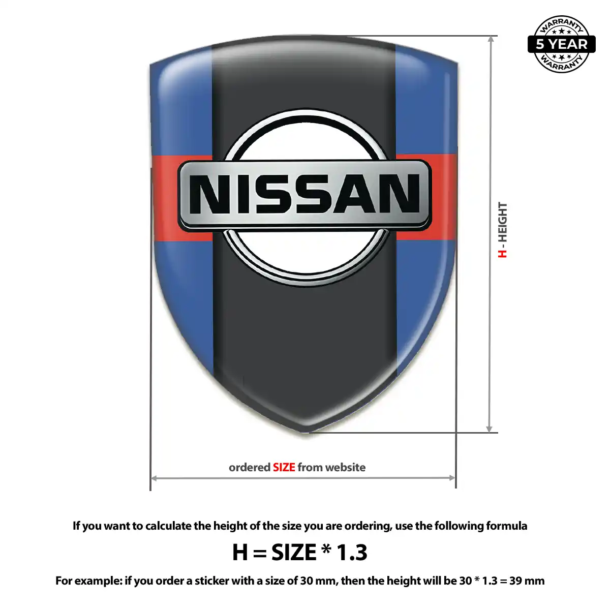 Nissan Car Emblem Sticker Exclusive Series
