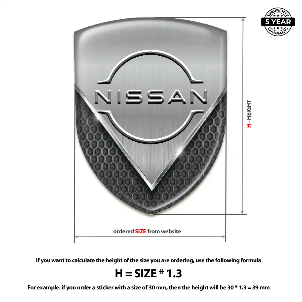 Nissan Car Emblem Sticker Interior Luxe