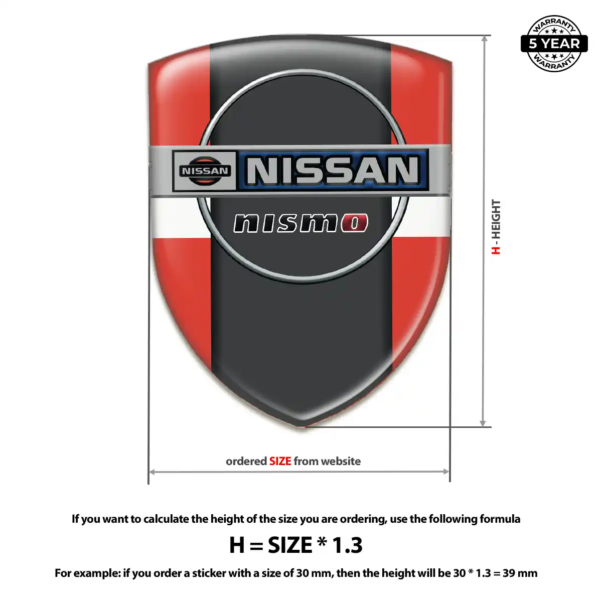Nissan Car Emblem Sticker Outer Style