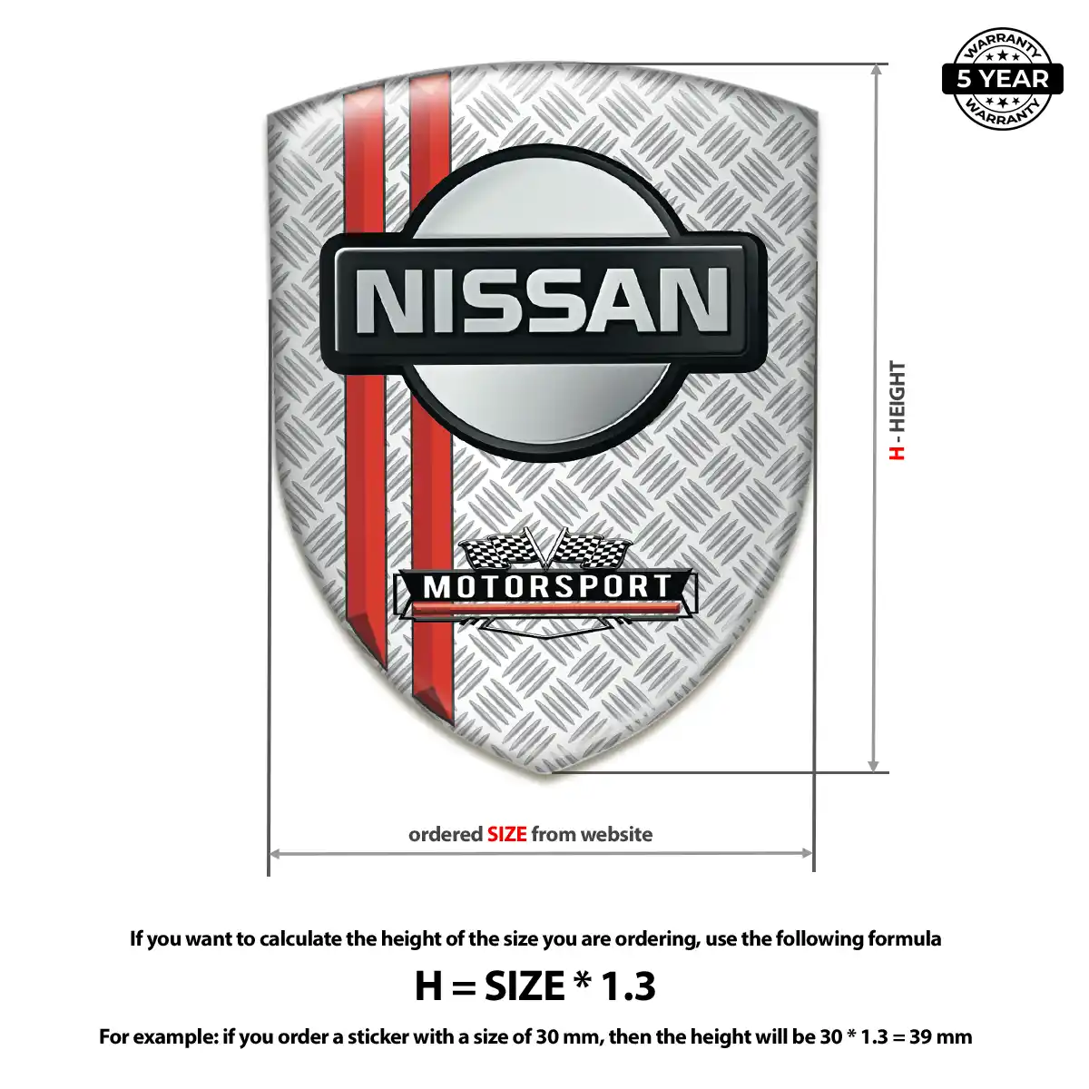 Nissan Car Emblem Sticker Prime Quality