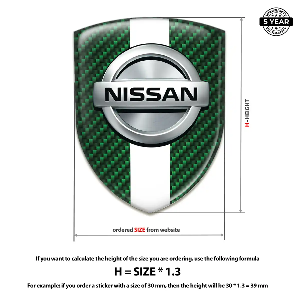 Nissan Car Emblem Sticker Signature Grade