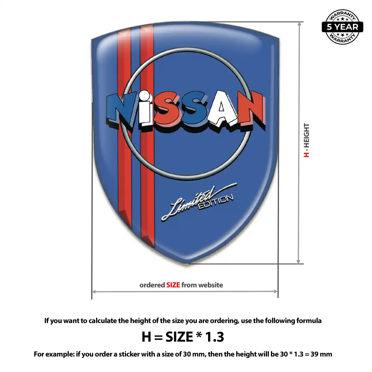 Nissan Car Emblem Sticker Sleek Style