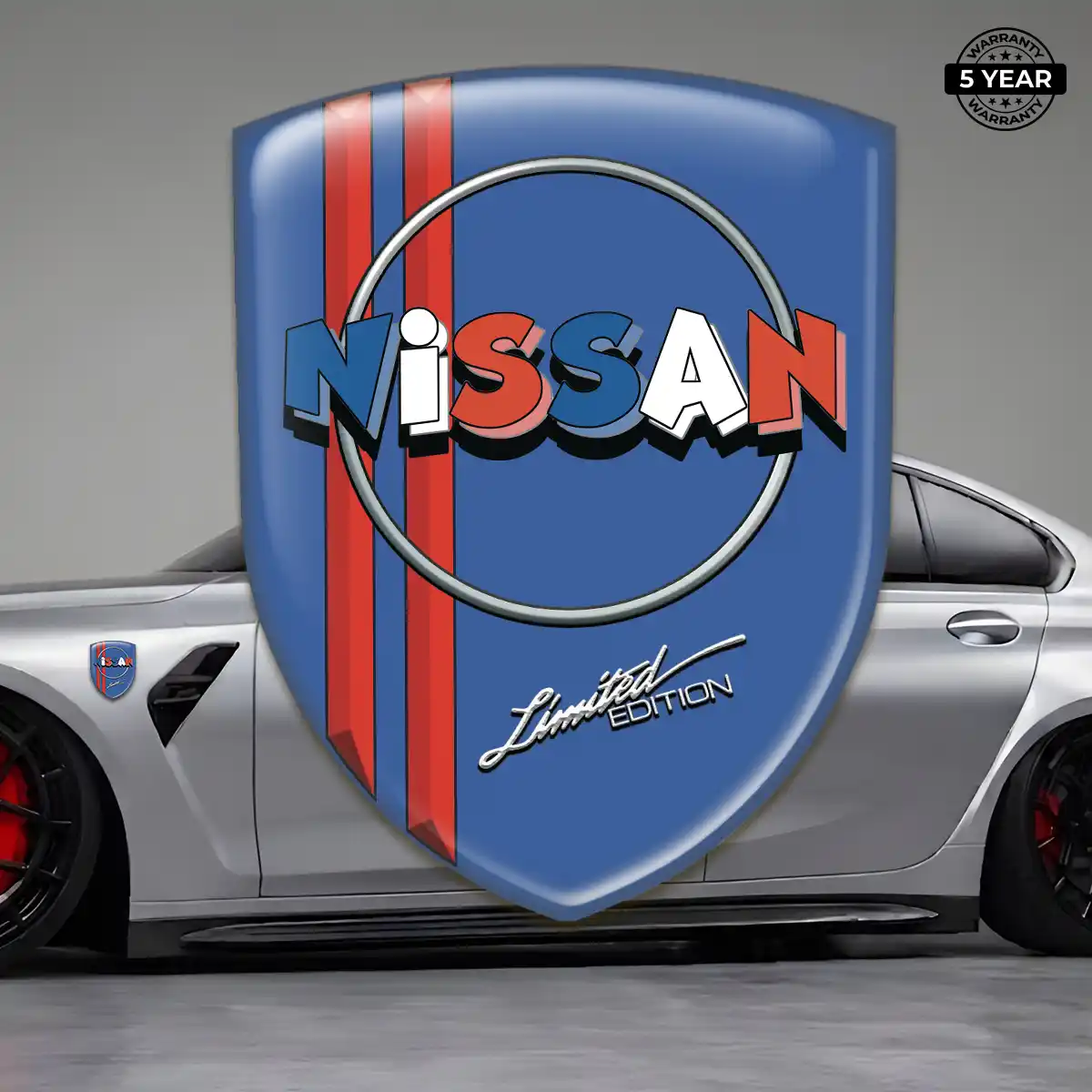 Nissan Car Emblem Sticker Sleek Style