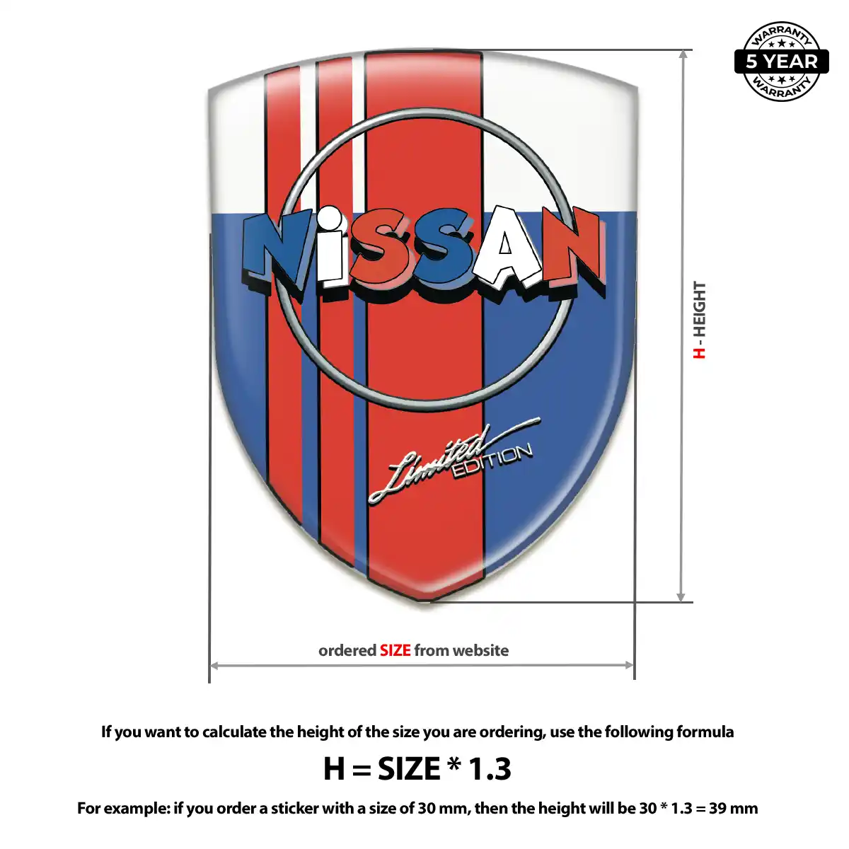 Nissan Car Emblem Sticker Superior Craft