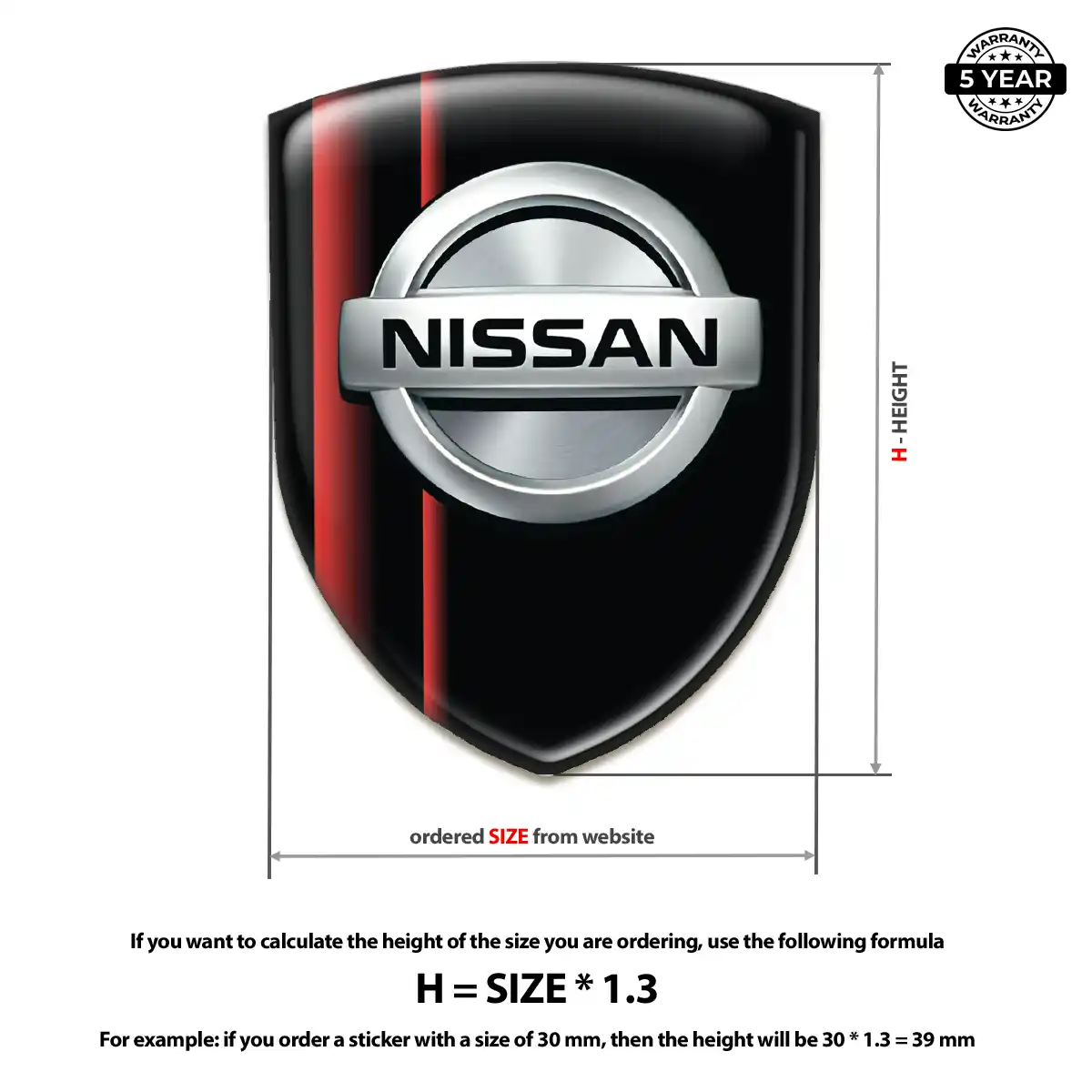 Nissan Car Logo Decal Exterior Luxe