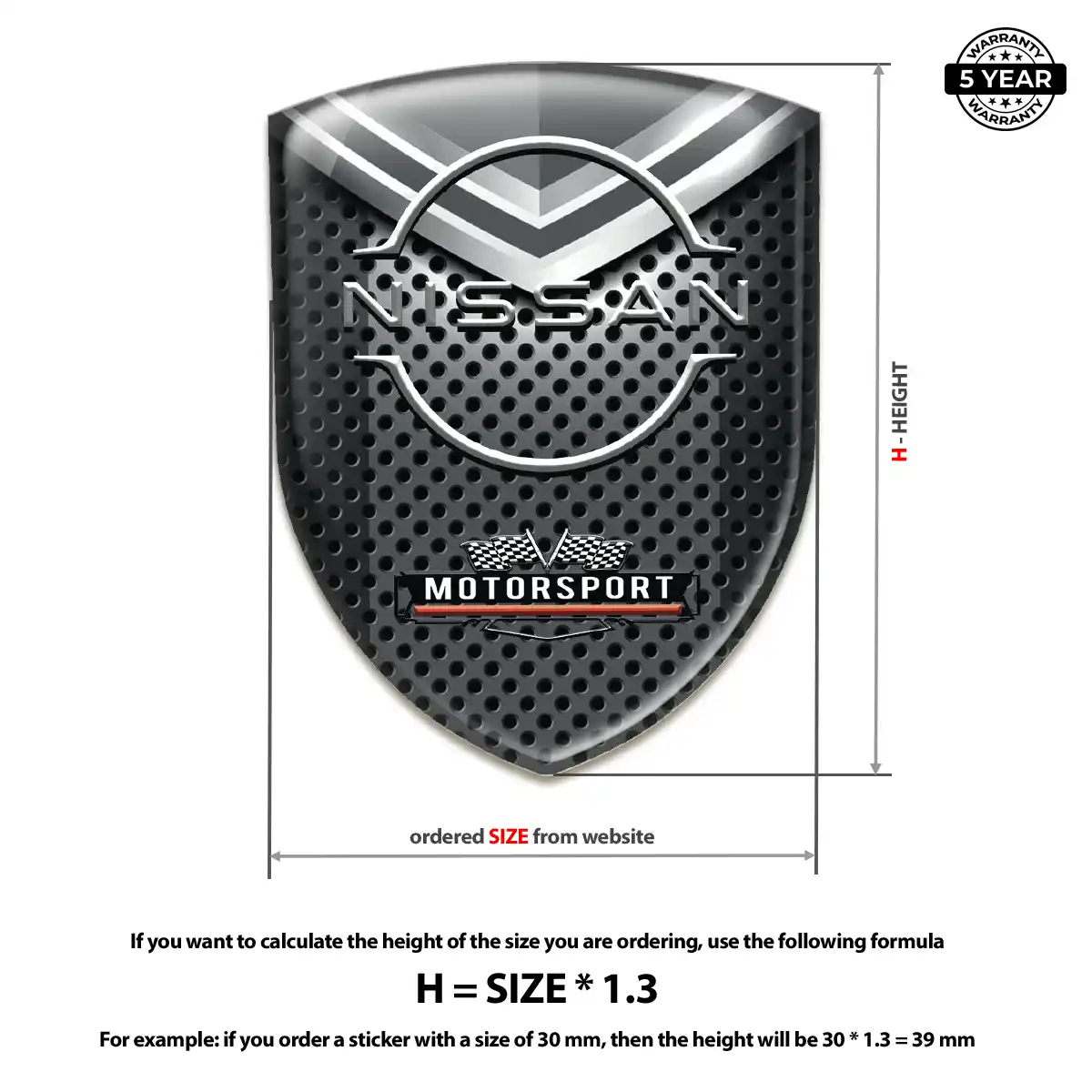 Nissan Car Logo Decal Interior Luxe