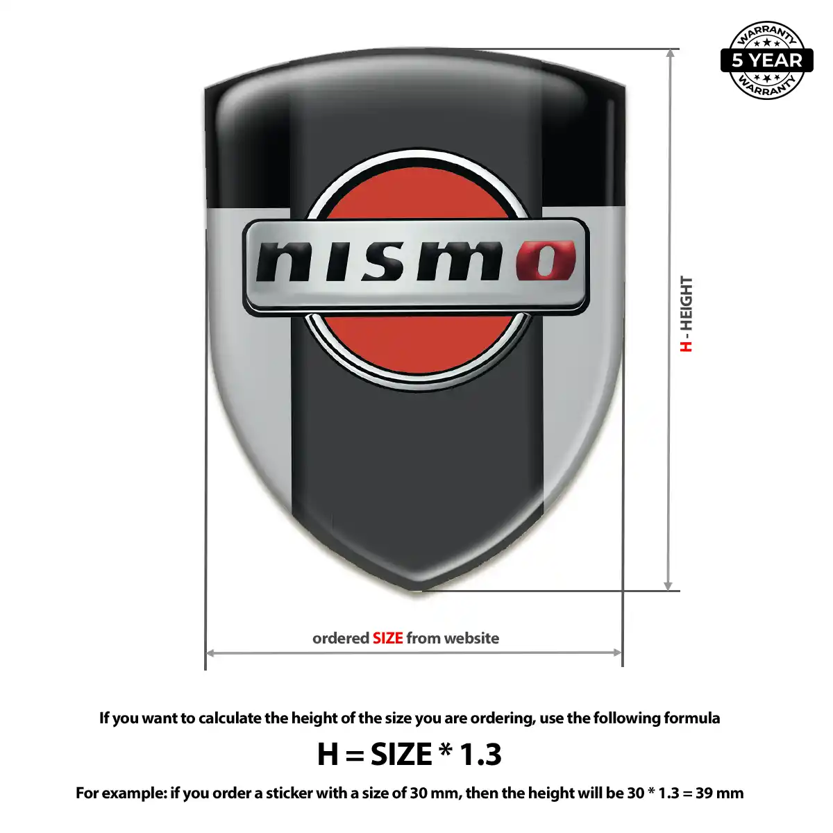 Nissan Car Logo Decal Performance Style