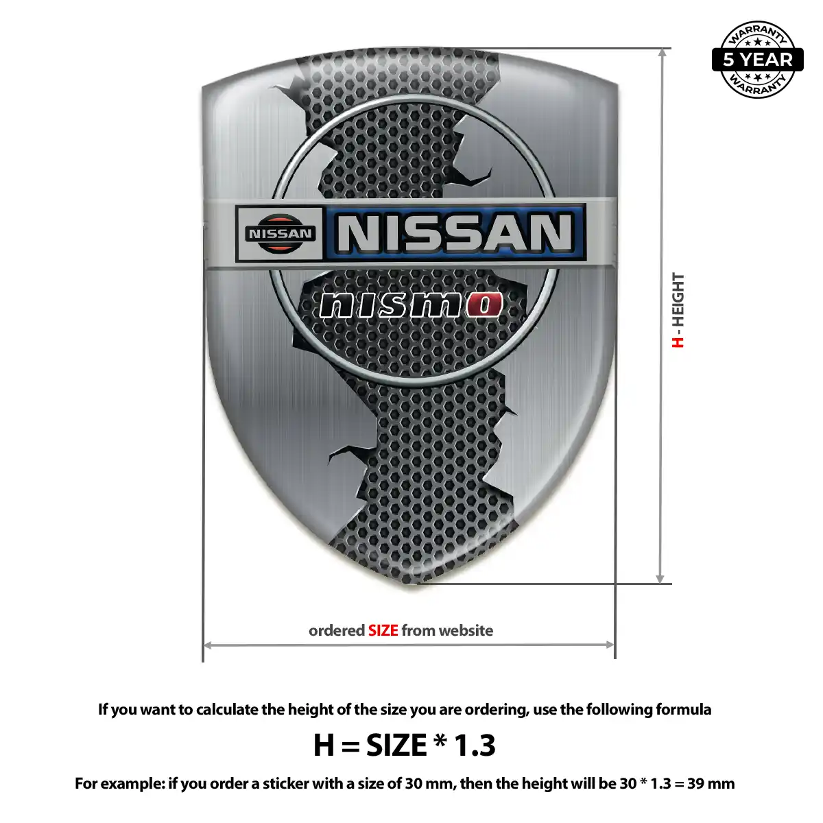 Nissan Car Logo Decal Prestige Line
