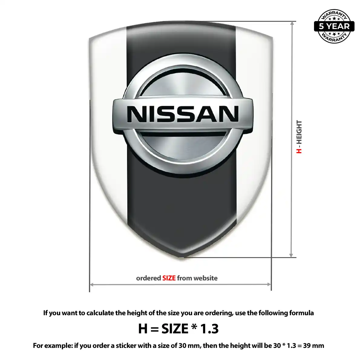 Nissan Crest Emblem Exterior Luxe