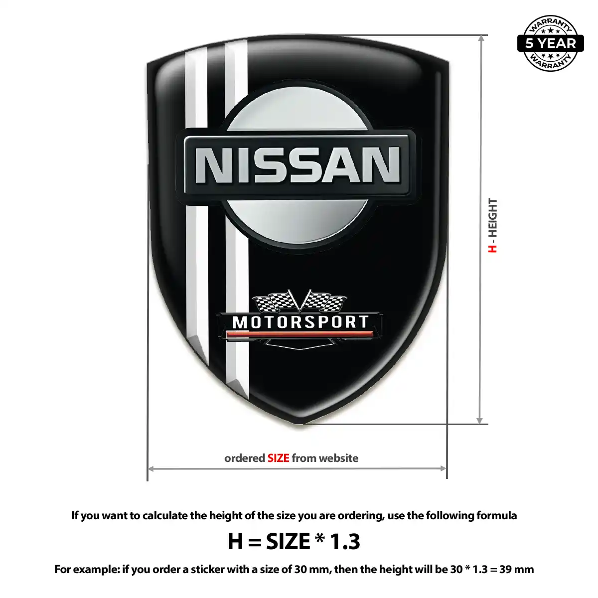 Nissan Crest Emblem Premium Dome