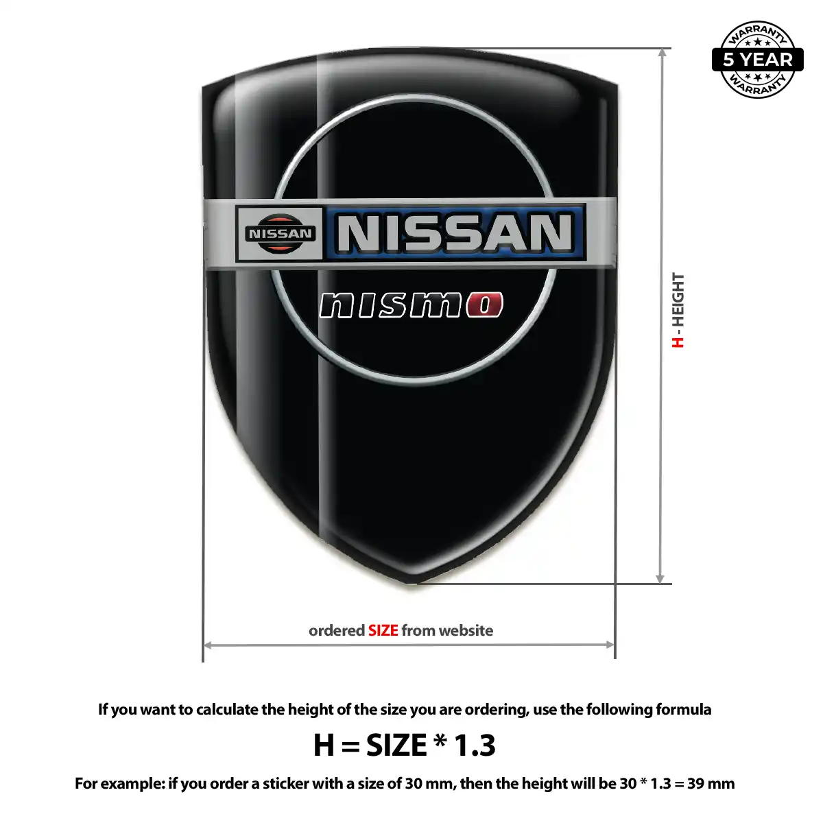 Nissan Crest Logo Emblem Elite Finish