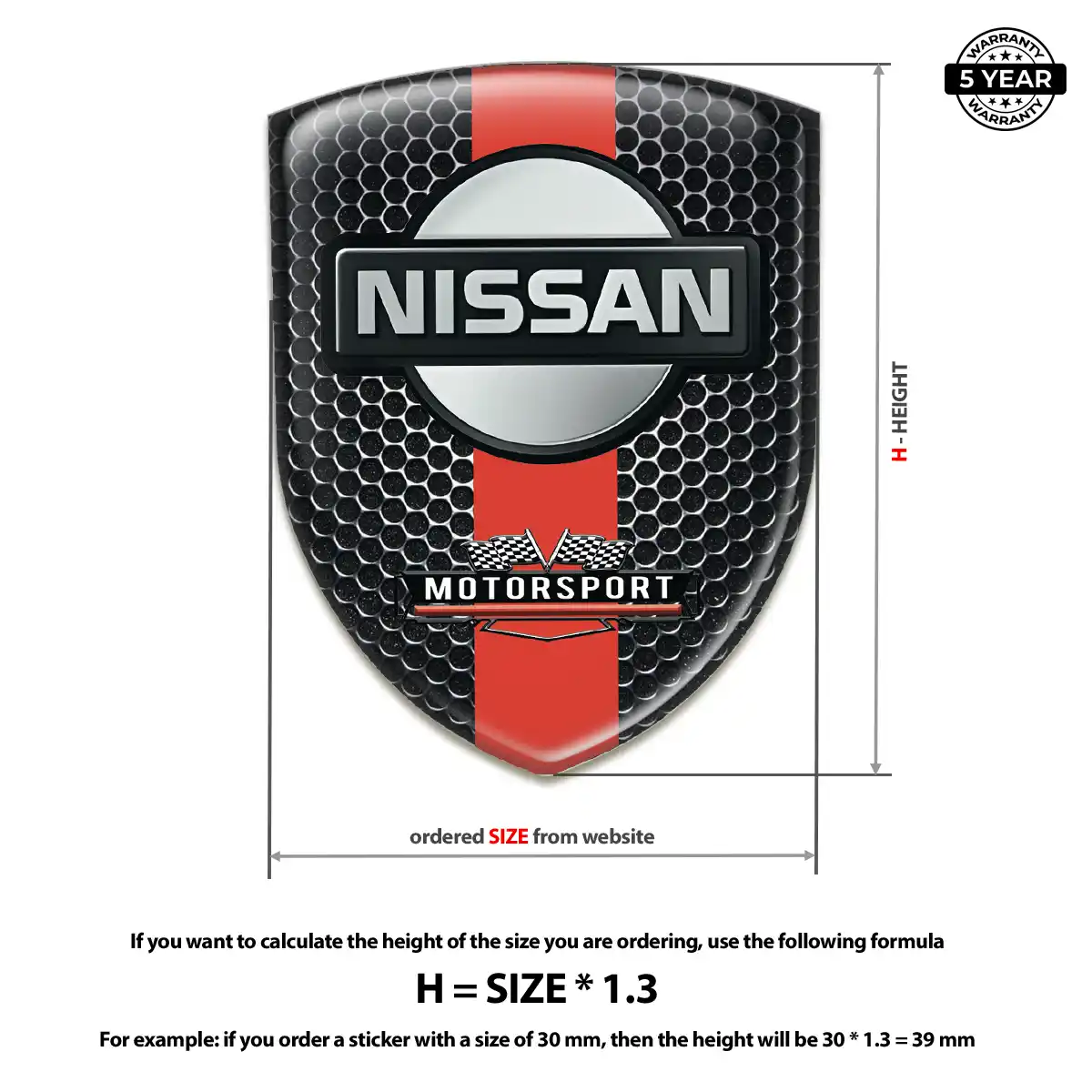Nissan Crest Logo Emblem Exterior Luxe