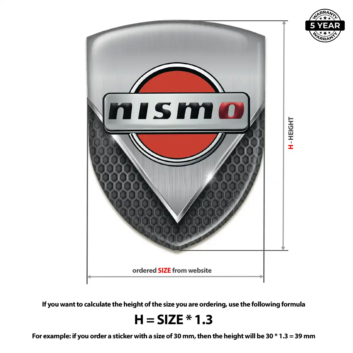 Nissan Crest Logo Emblem Outer Style