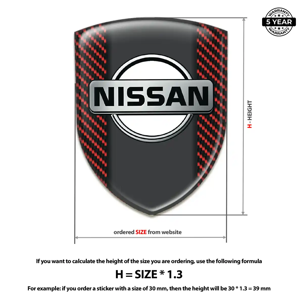 Nissan Crest Logo Emblem Premium Dome