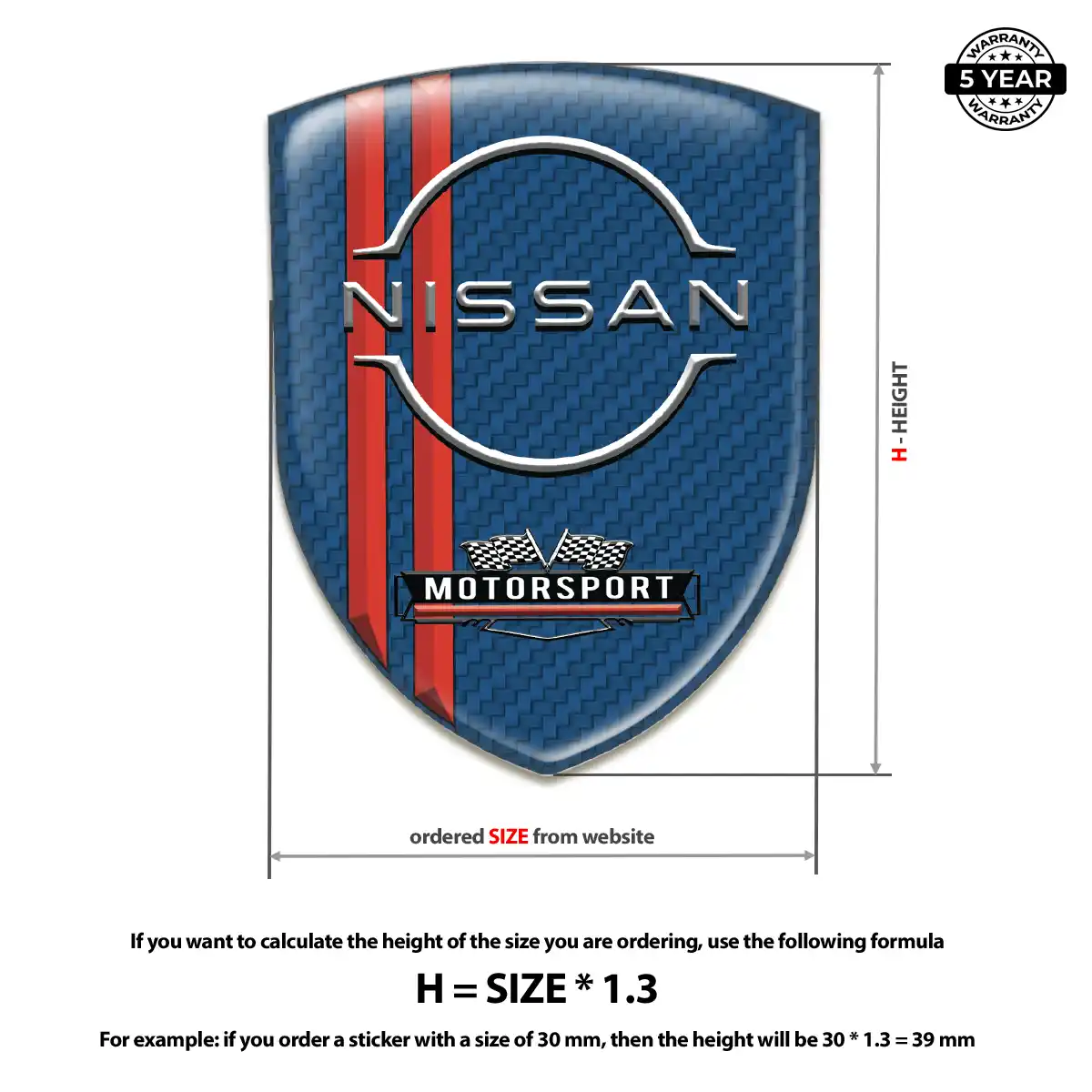 Nissan Crest Logo Emblem Resin Elite