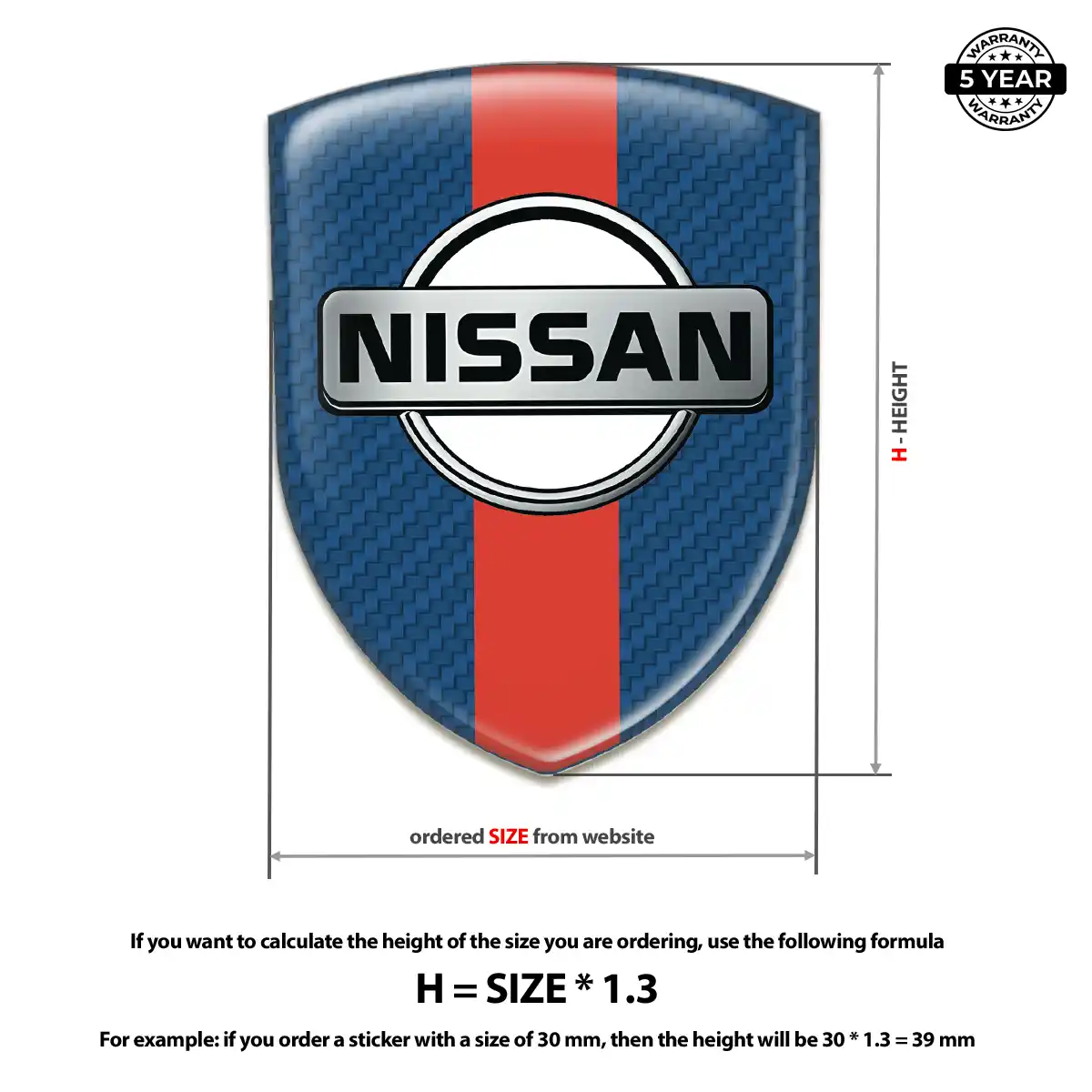 Nissan Domed Badge Exterior Luxe