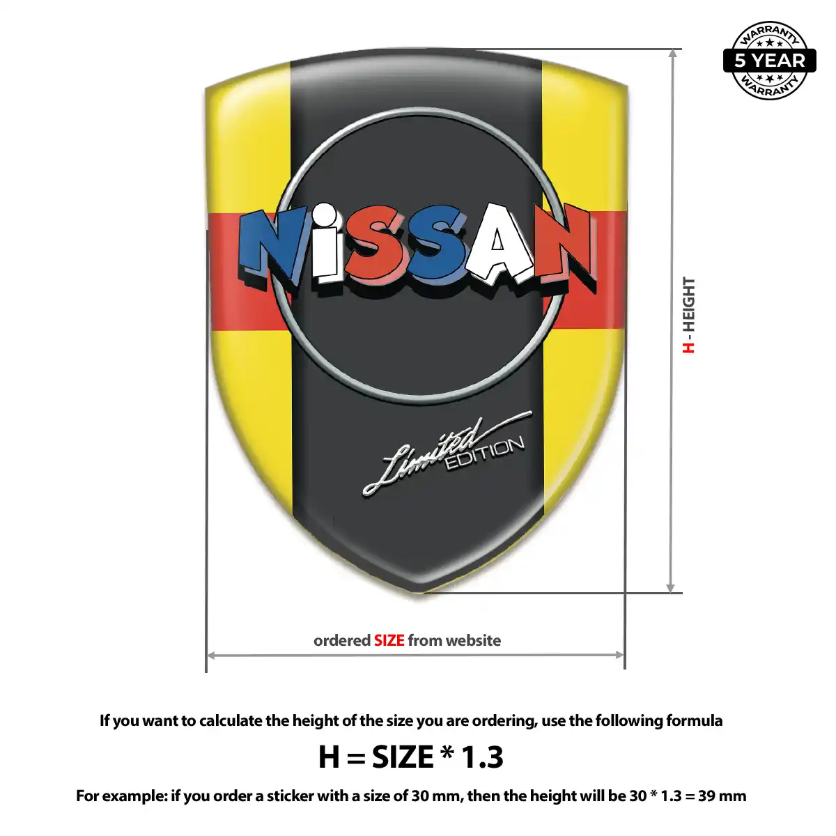 Nissan Domed Badge Premium Dome