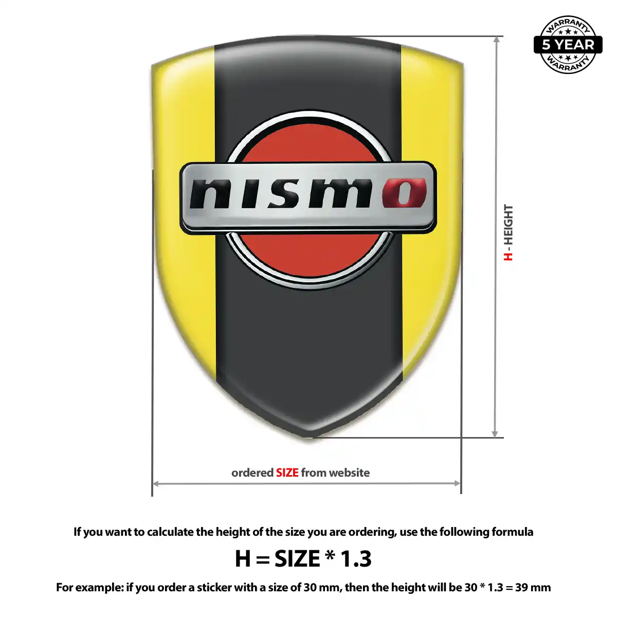 Nissan Domed Badge Prestige Line