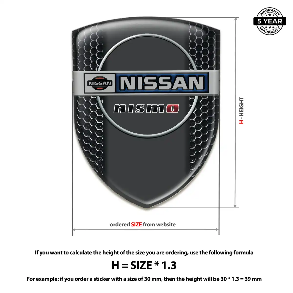 Nissan Domed Badge Prime Quality