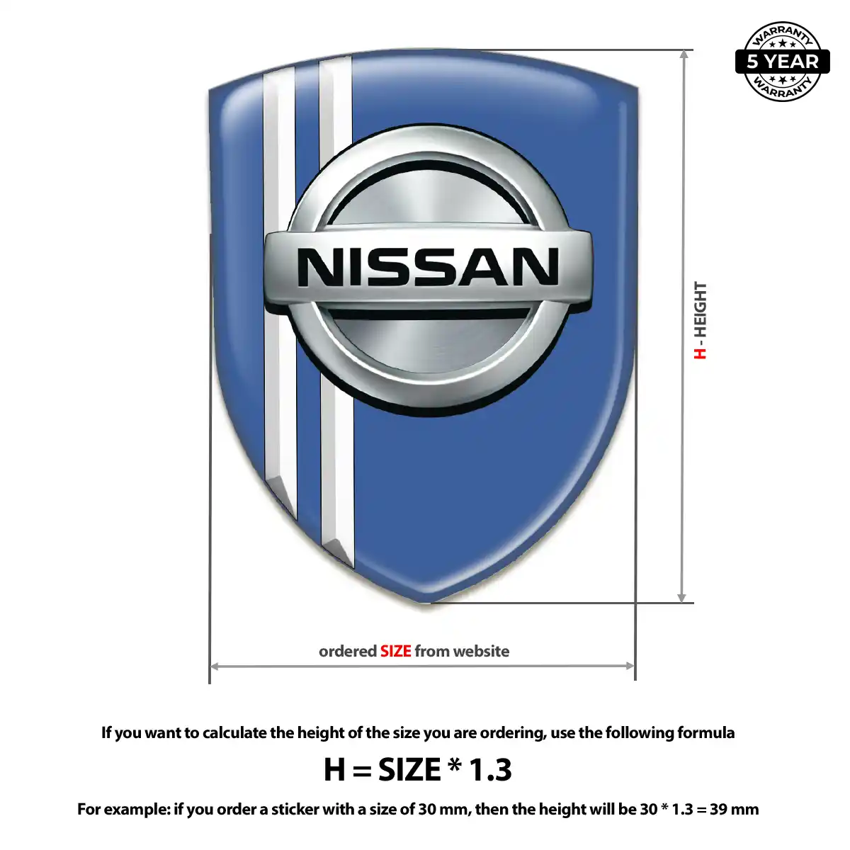 Nissan Domed Badge Refined Design