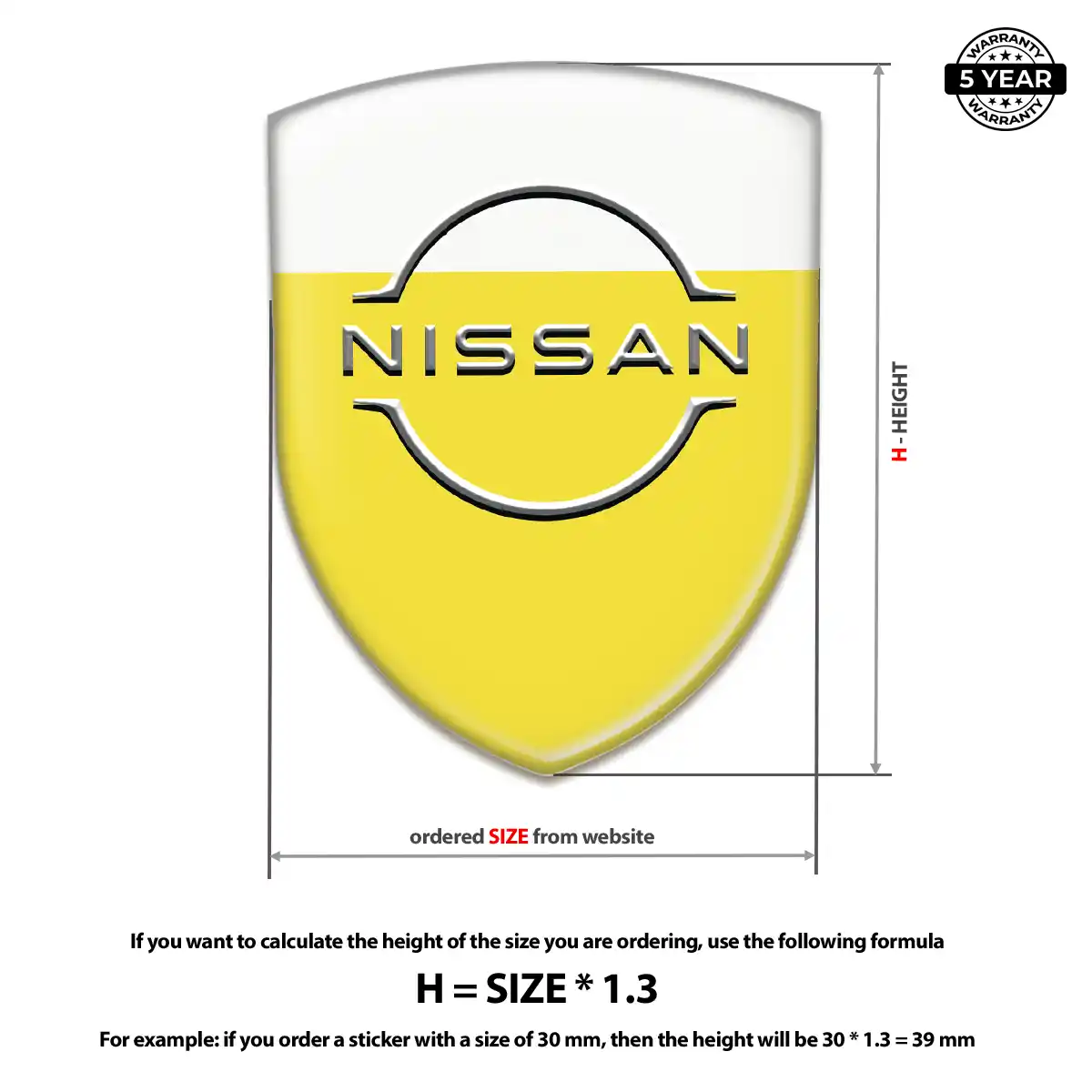 Nissan Domed Badge Resin Elite