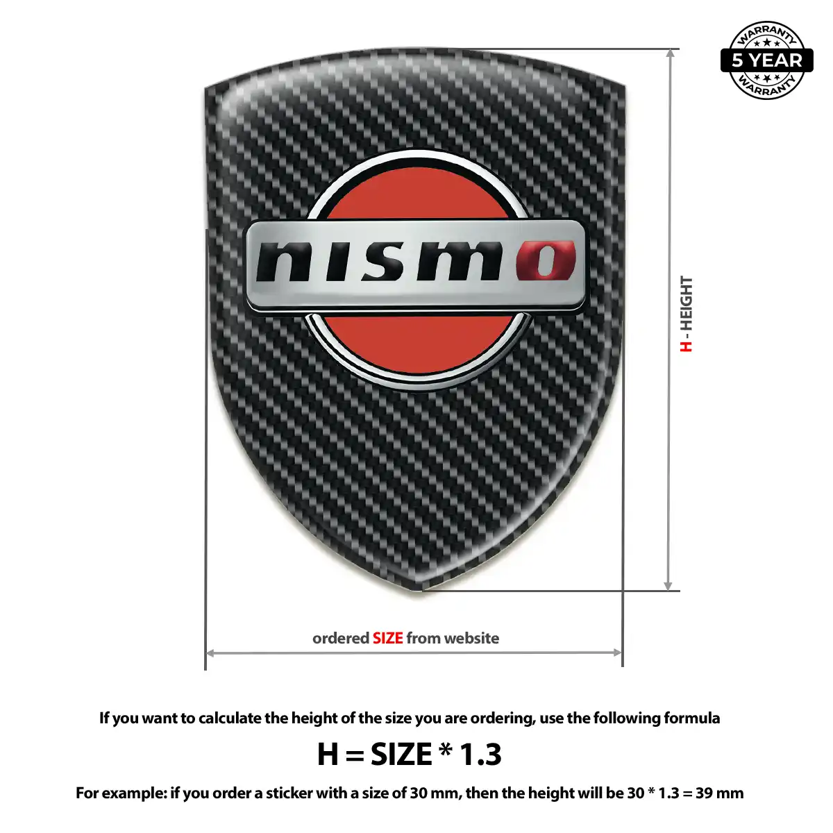 Nissan Domed Badge Resin Luxe