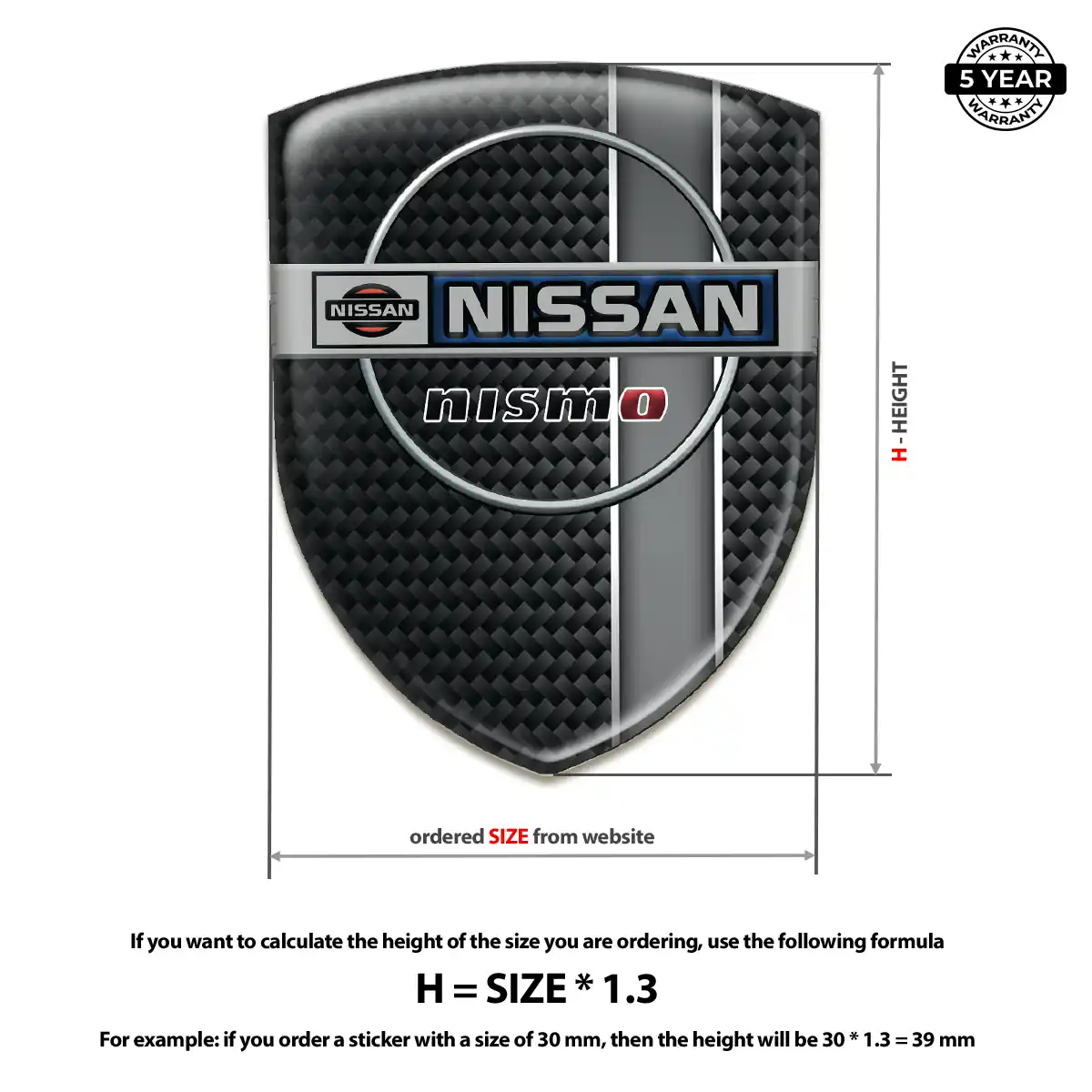 Nissan Domed Badge Sleek Style