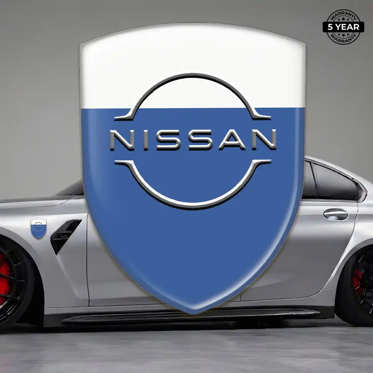 Nissan Domed Car Sticker Elite Finish