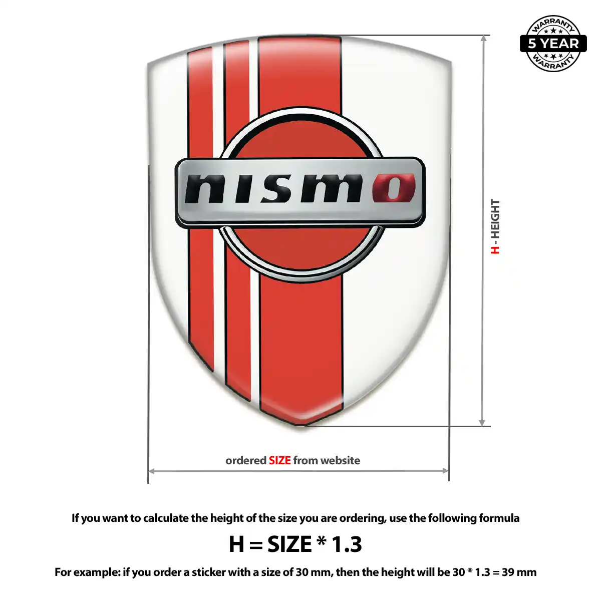 Nissan Domed Decal Exclusive Series