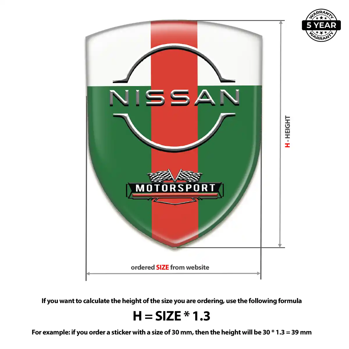 Nissan Domed Decal Noble Edition