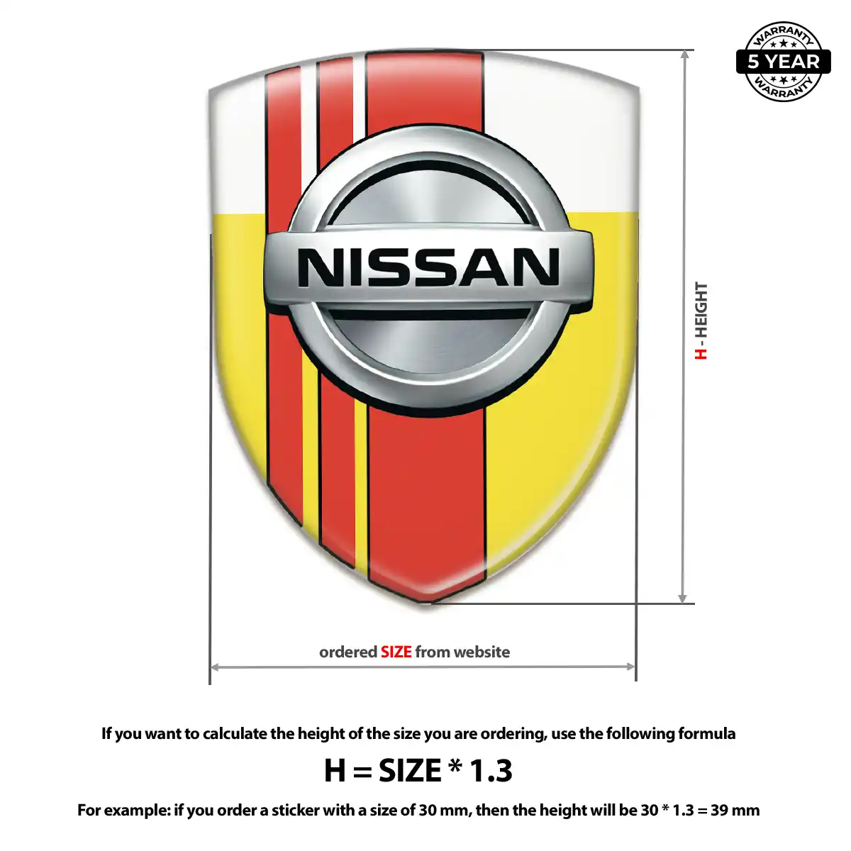 Nissan Domed Decal Street Tuning