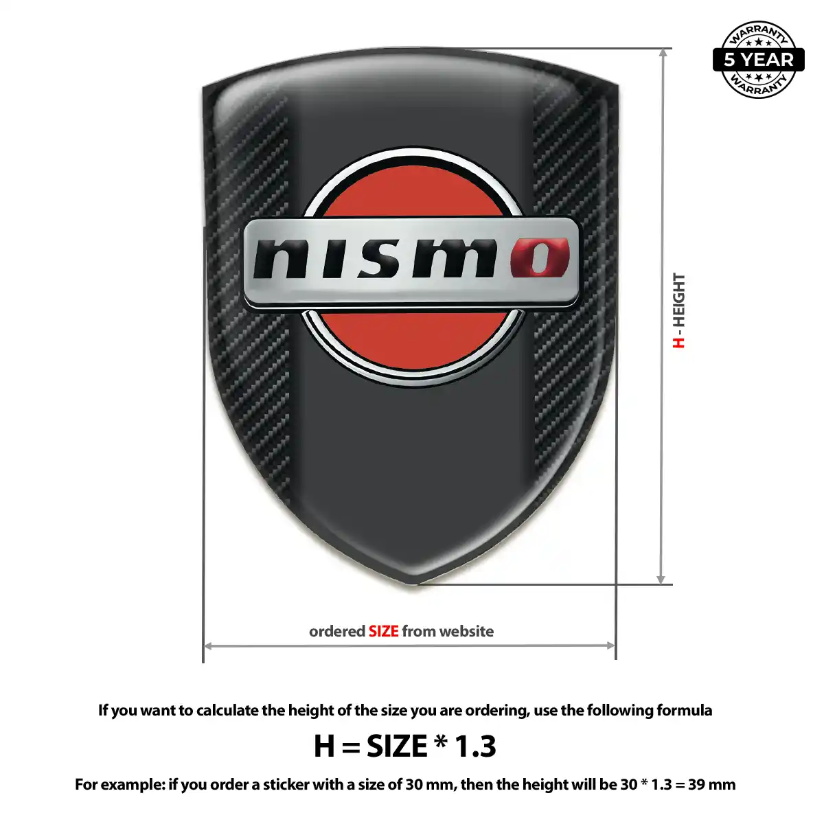 Nissan Domed Decal Superior Craft