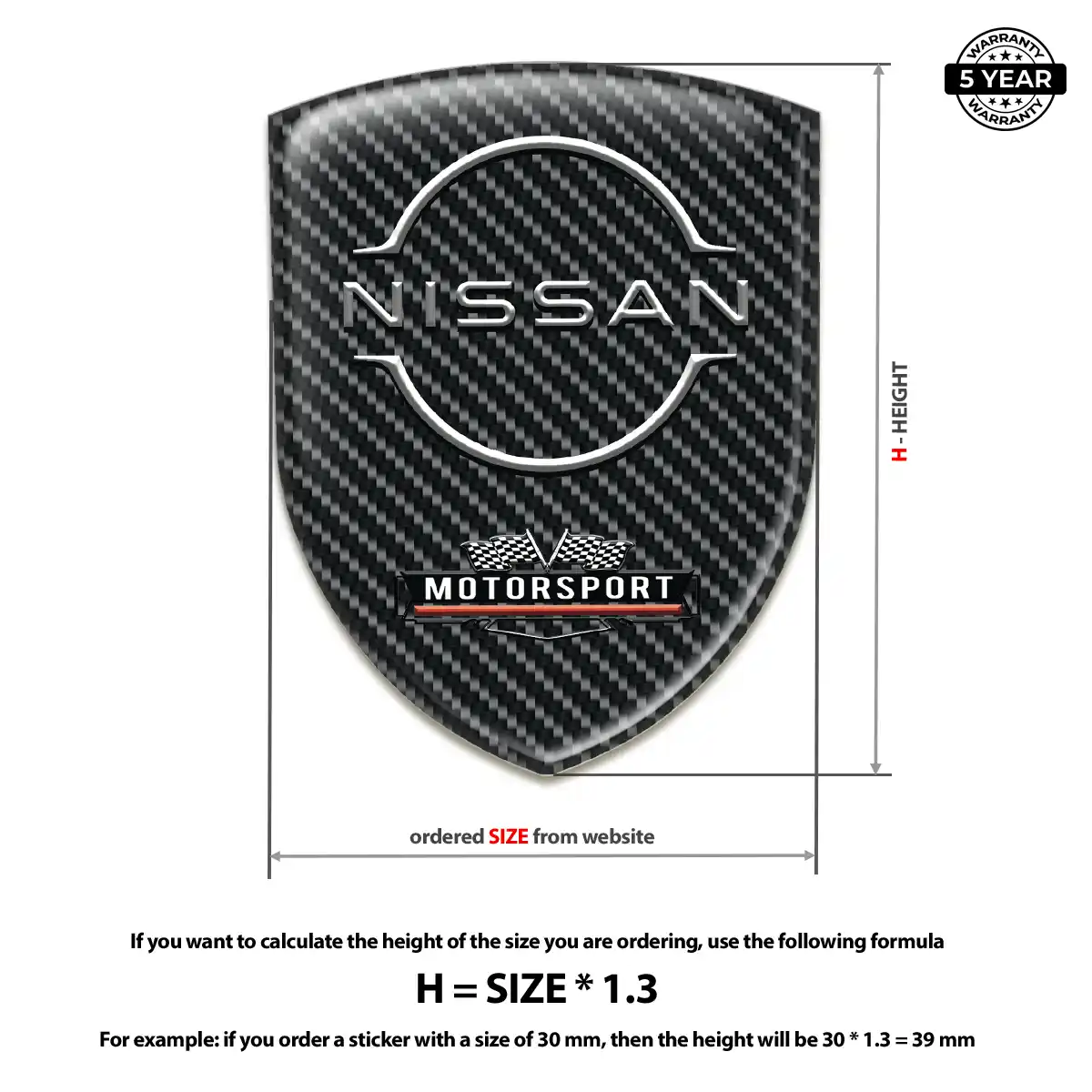 Nissan Domed Emblem Deluxe Edition