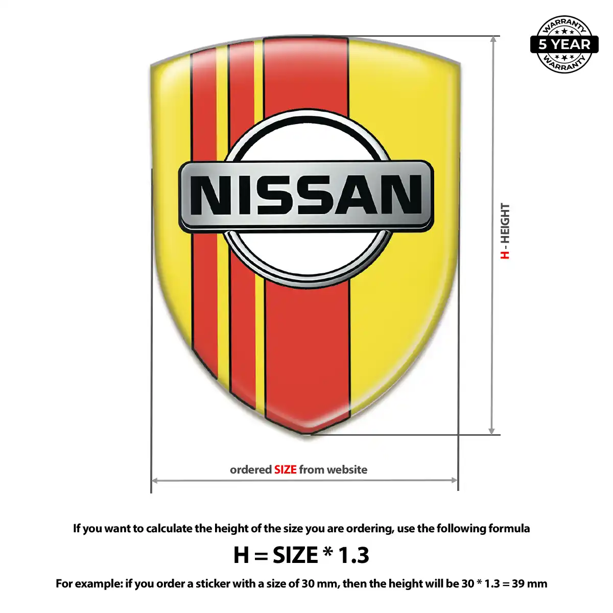 Nissan Domed Emblem Prestige Line