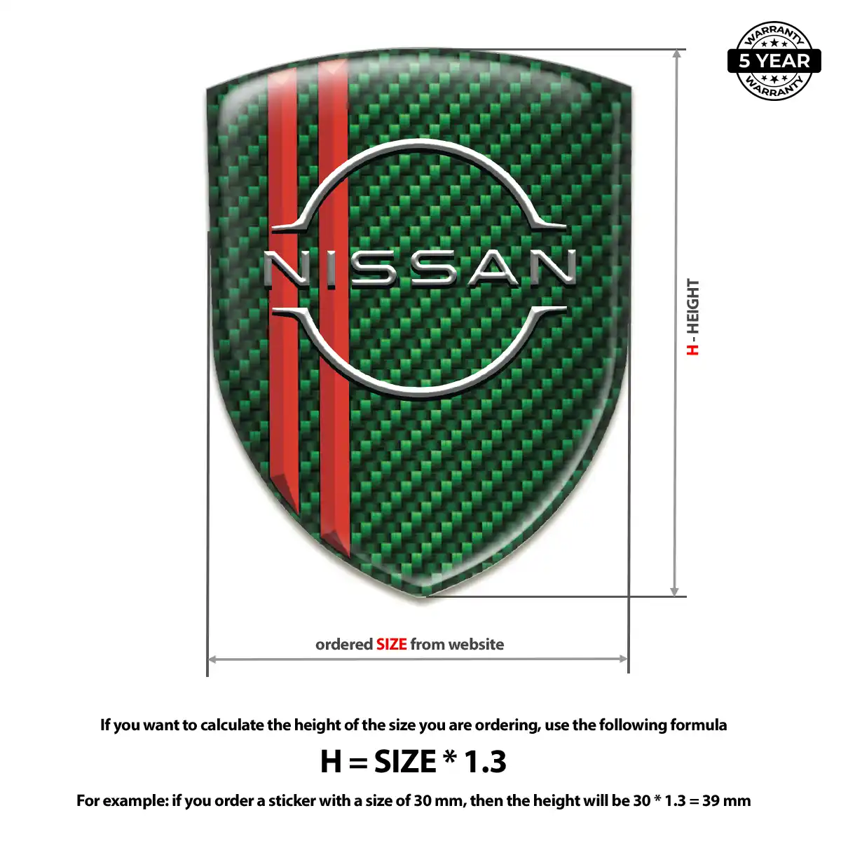 Nissan Domed Emblem Prime Quality