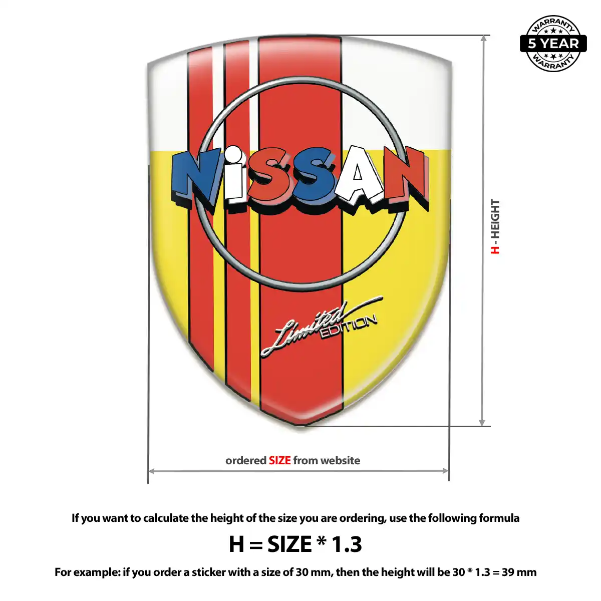 Nissan Domed Emblem Resin Elite