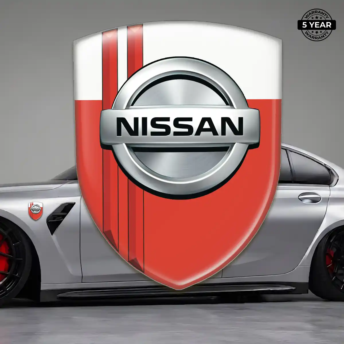 Nissan Domed Logo Decal Cabin Style