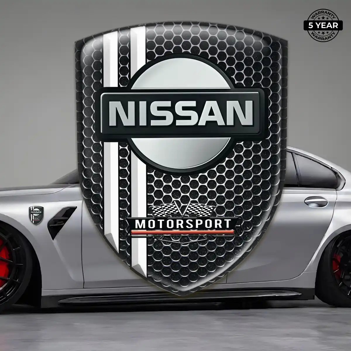 Nissan Domed Logo Decal Interior Elegance
