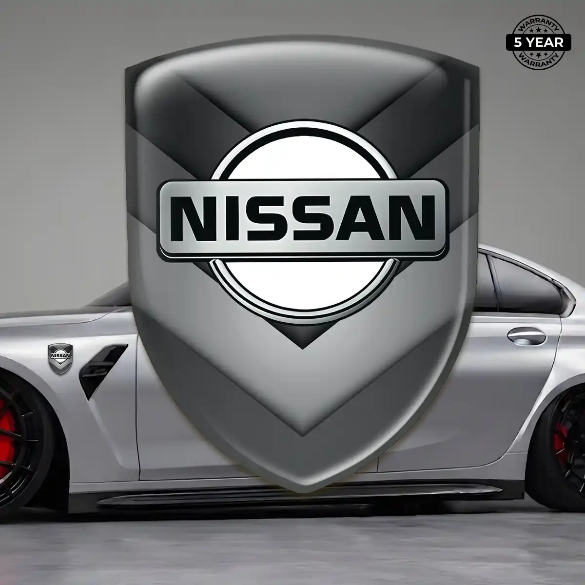 Nissan Domed Logo Decal Interior Luxe