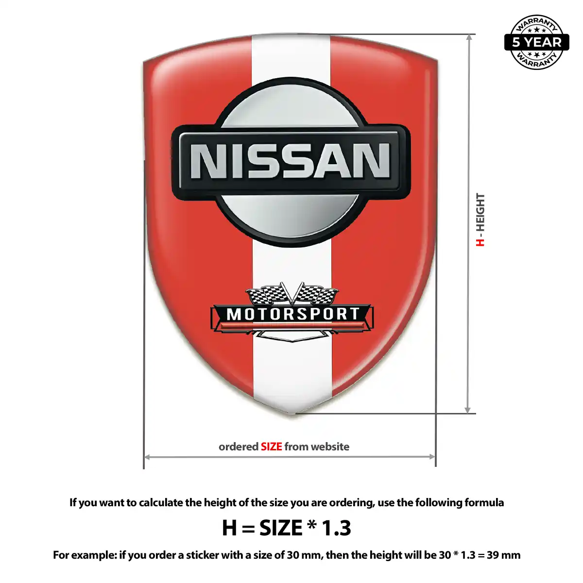 Nissan Domed Logo Decal Noble Edition