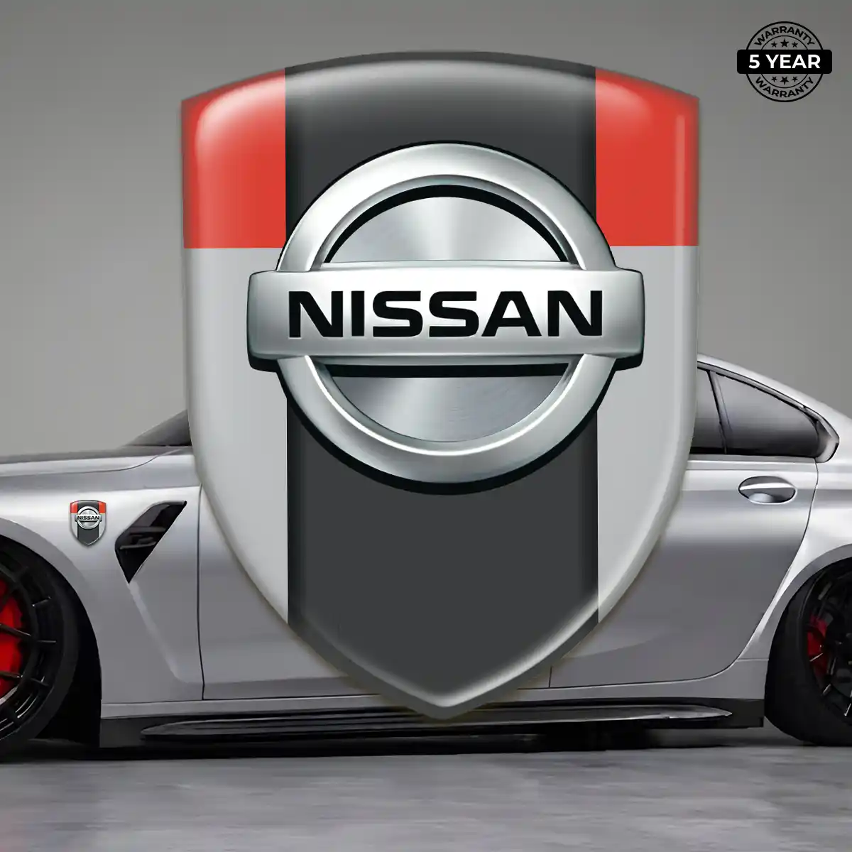 Nissan Domed Logo Decal Outer Style