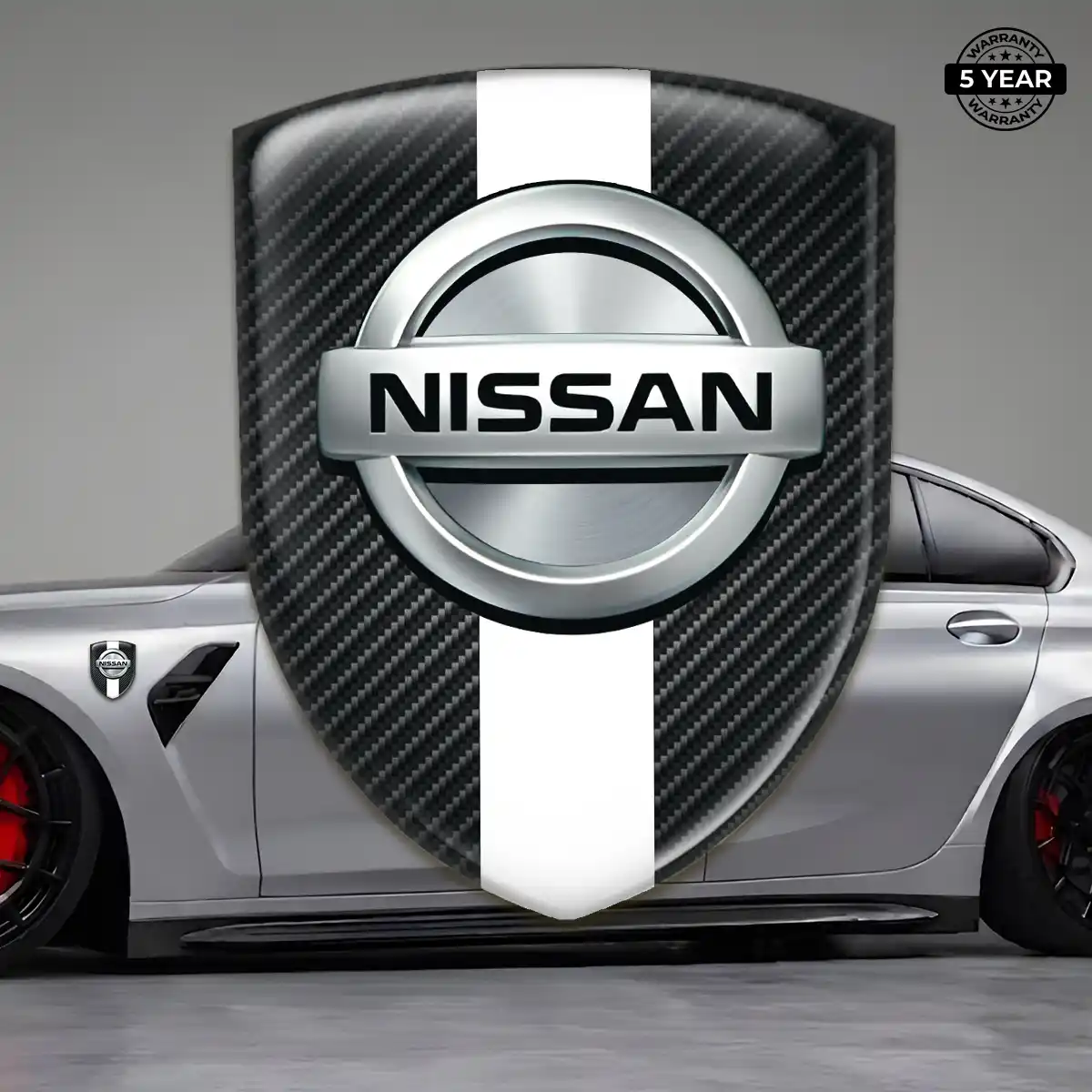 Nissan Domed Logo Decal Prime Quality