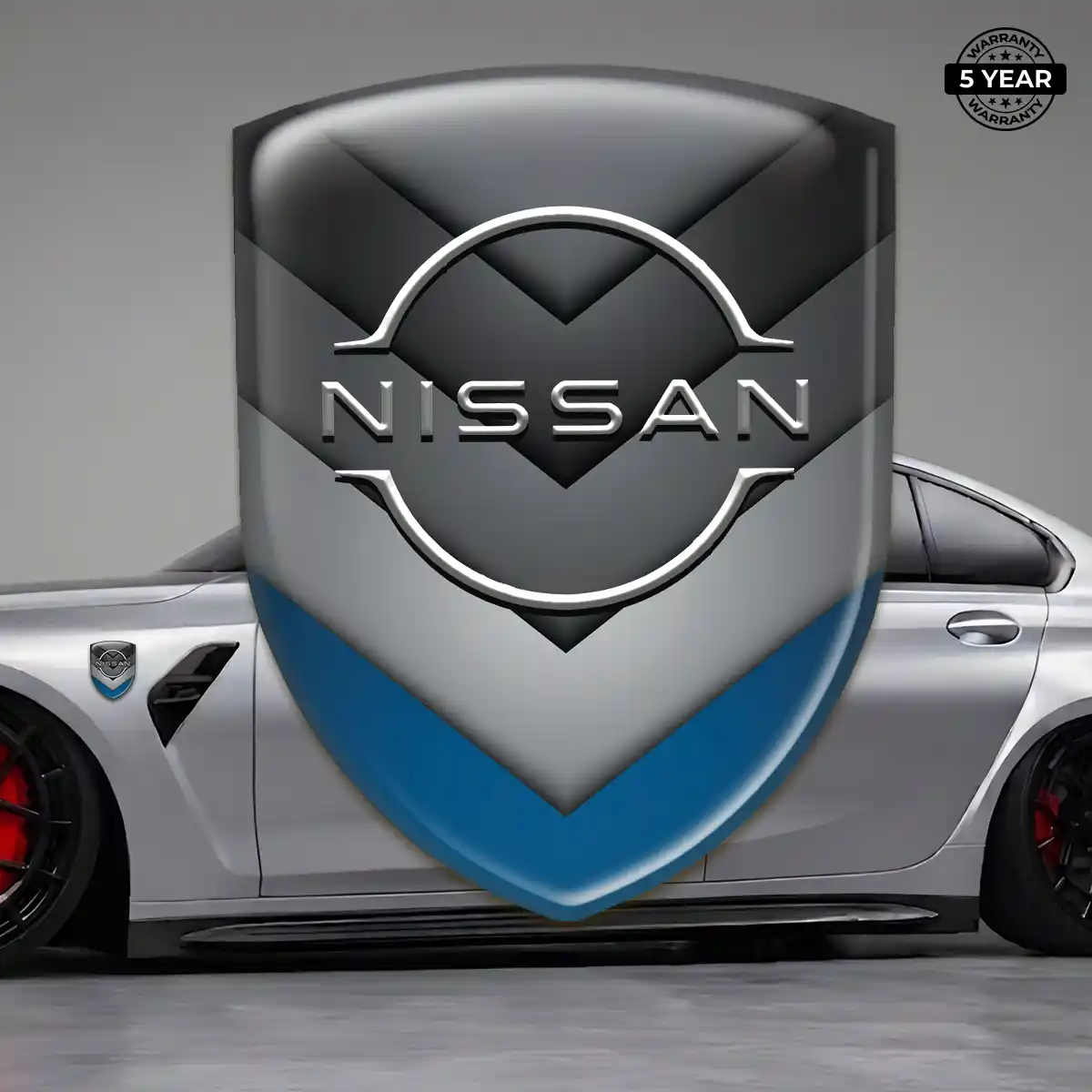 Nissan Domed Logo Decal Resin Luxe